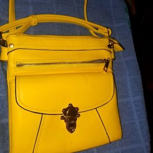Nxot yellow crossbody purse